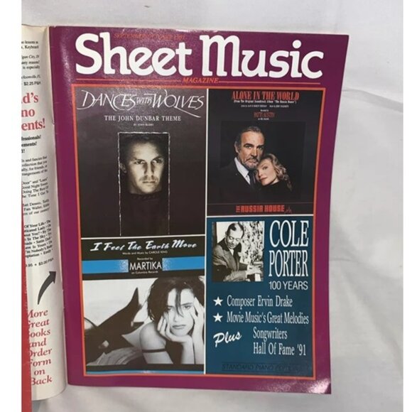 Sheet Music Magazines - Sept-Dec 1991 Lot Of 2 Piano Choral Guitar - Picture 3 of 12